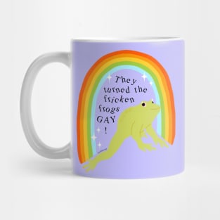 They Turned The Frogs Gay - The Peach Fuzz Mug